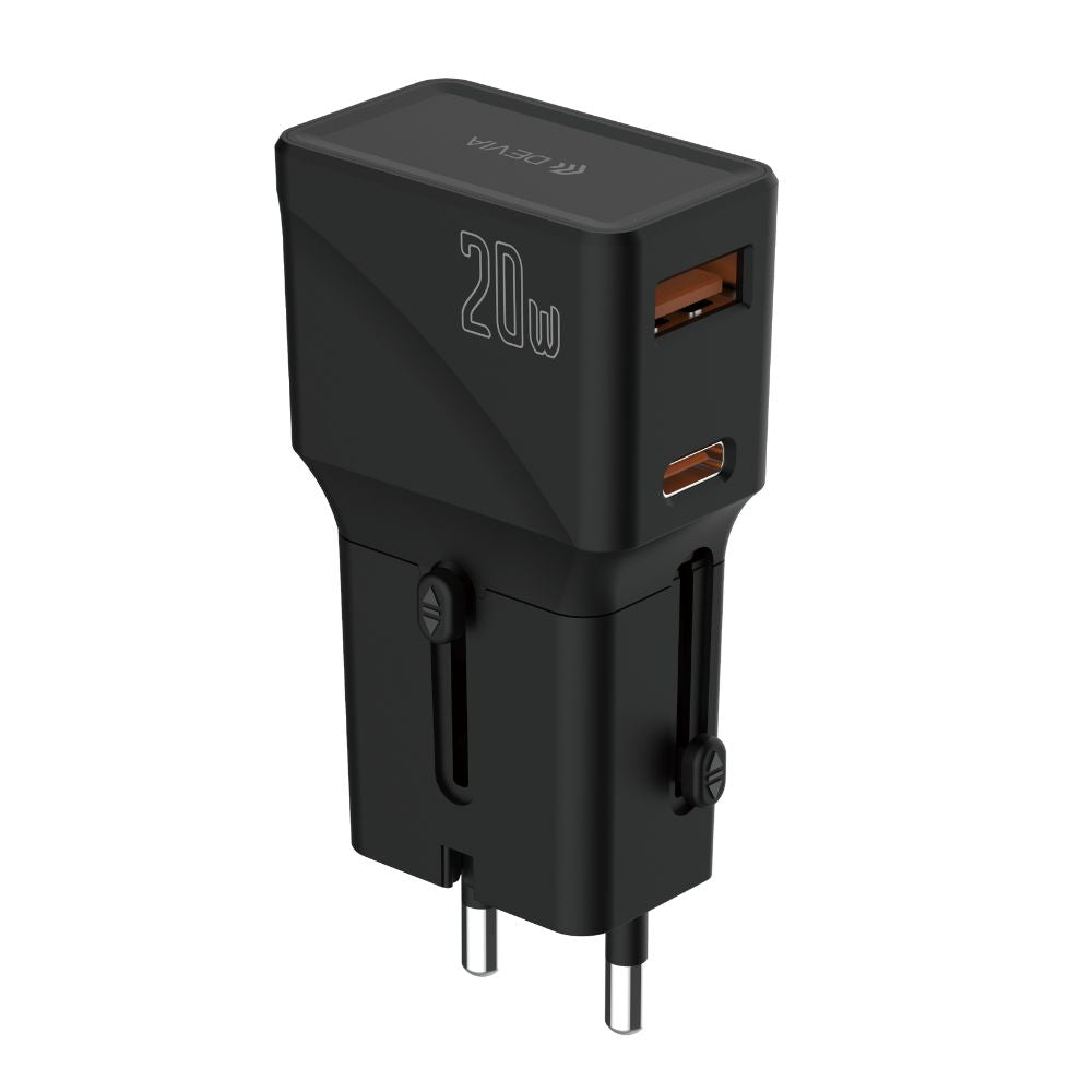 Cargador Devia Multi Proposito 20W Mini Negro - 0606905700010157