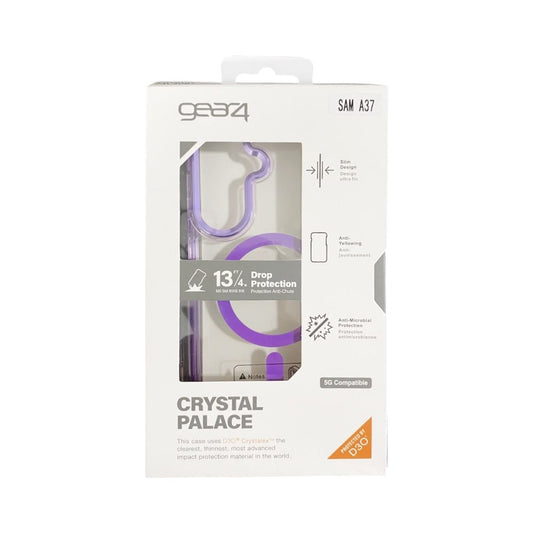 Estuche Gear Crystal Palace D30 10 Metros de Protección Samsung A37 color Morado