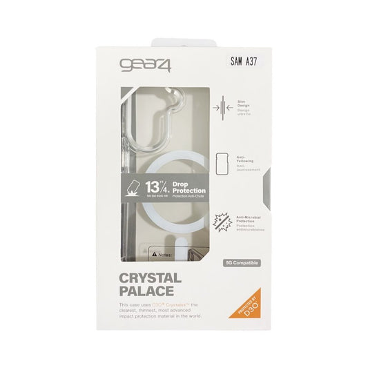 Estuche Gear Crystal Palace D30 10 Metros de Protección Samsung A37 color Transparente
