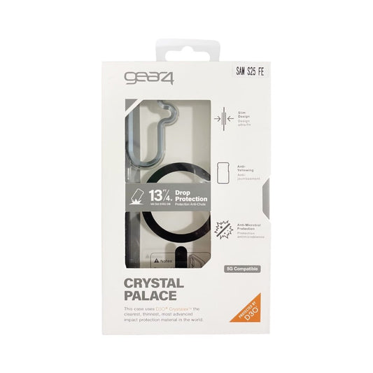 Estuche Gear Crystal Palace D30 10 Metros de Protección Samsung S25 FE color Negro