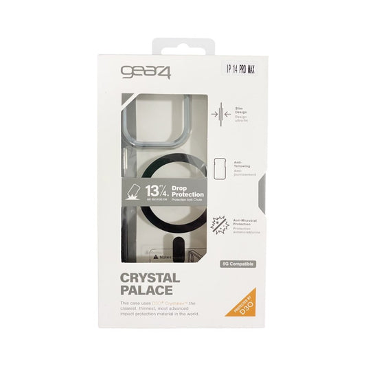 Estuche Gear Crystal Palace D30 10 Metros de Protección iPhone 14 Pro Max color Negro
