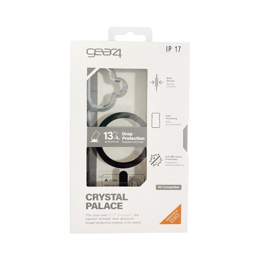 Estuche Gear Crystal Palace D30 10 Metros de Protección iPhone 17 color Negro