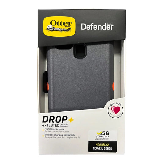 Case OtterBox Defender Samsung A21s Gris/Naranja | TOP MOVIL Guatemala