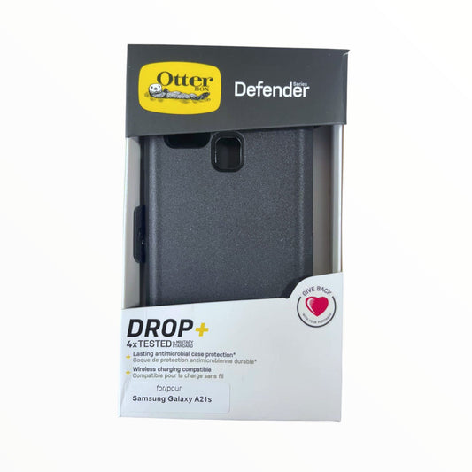 Case OtterBox Defender para Samsung A21s - Negro | TOP MOVIL Guatemala