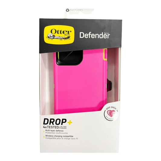 Case OtterBox Defender iPhone 13 Pro Max Rosado/Verde | TOP MOVIL Guatemala