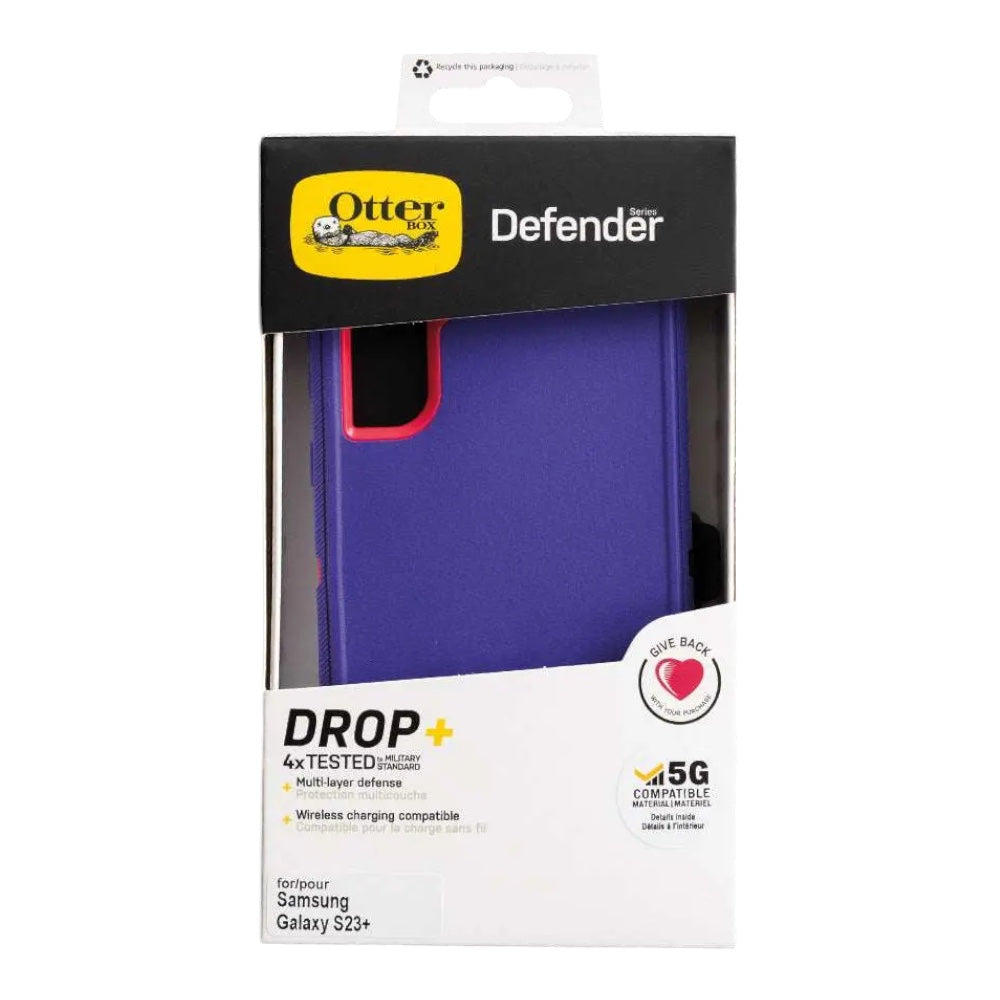 OtterBox Defender Galaxy S23 Plus - Morado/Rosado | TOP MOVIL Guatemala