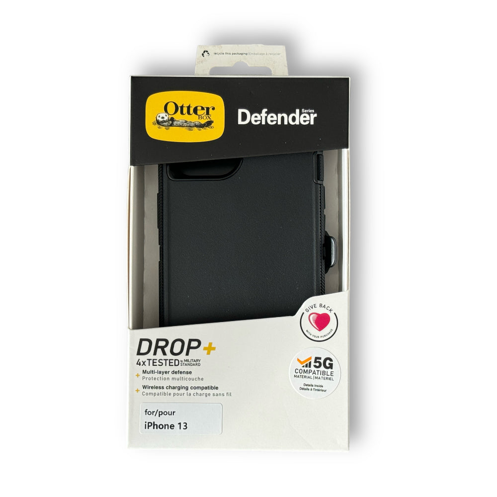 Funda OtterBox Defender para iPhone 13 Negro - Top Movil Guatemala