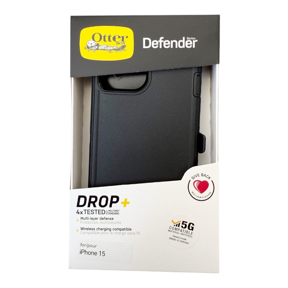 Case OtterBox Defender | iPhone 15 | Negro | TOP MOVIL Guatemala