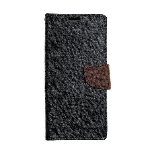 Estuche Goospery Fancy Diary iPhone Xs Max - Negro/Café | TOP MOVIL Guatemala