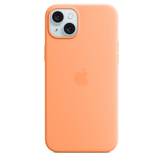El Rey Estuche Apple MagSafe iPhone 15 Plus Silicona Papaya | TOP MOVIL Guatemala