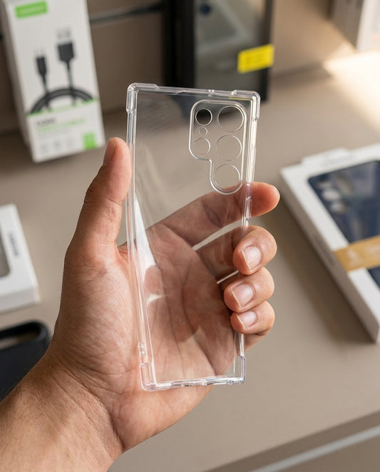 Estuche El Rey Botones Gris Color Transparente Samsung S25 ULTRA