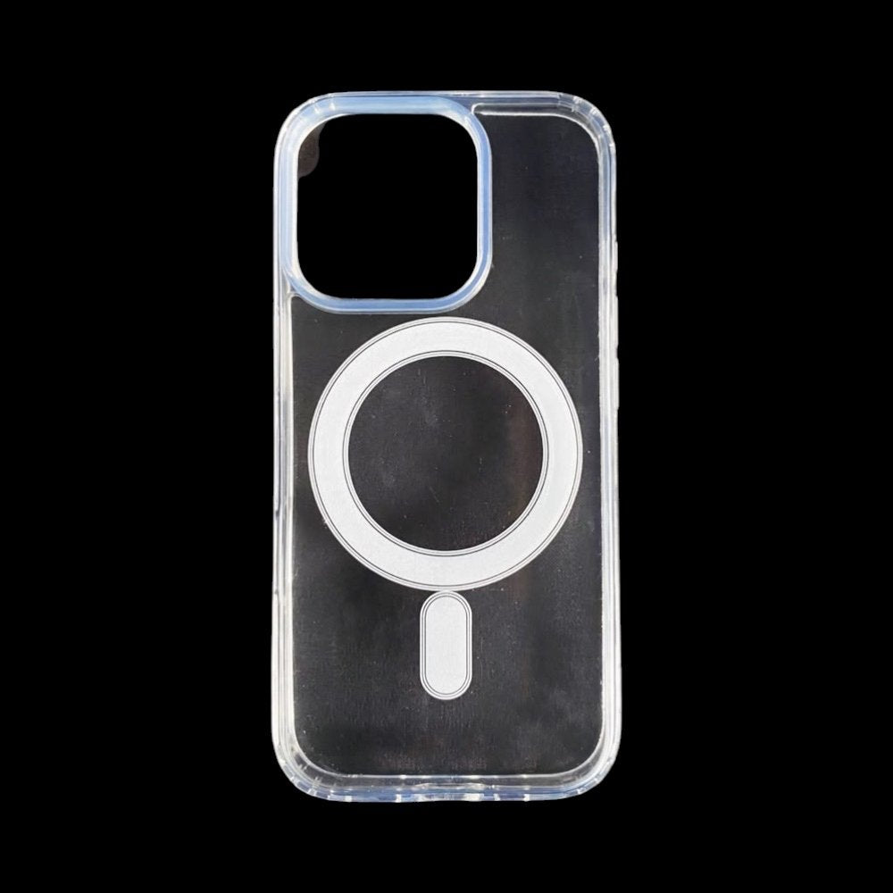 Estuche el rey botones gris color trasparente con magsafe iphone 14 pro