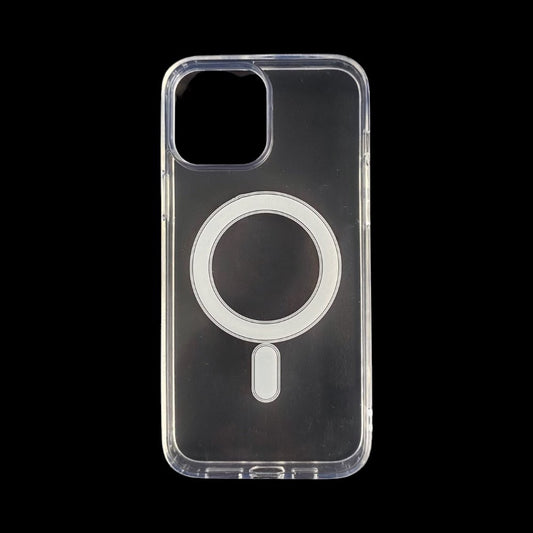Estuche el rey botones gris color trasparente con magsafe iphone 15 plus