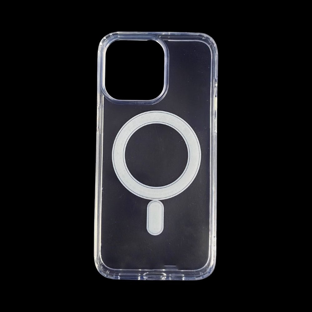 Estuche el rey botones gris color trasparente con magsafe iphone 15 pro max