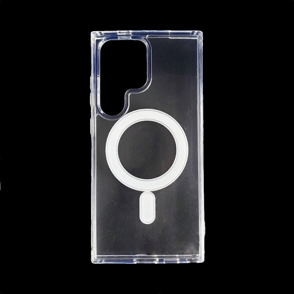Estuche el rey botones gris color trasparente con magsafe samsung s24 ultra