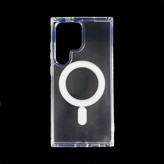 Estuche el rey botones gris color trasparente con magsafe samsung s24 ultra