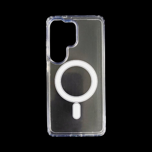 Estuche el rey botones gris color trasparente con magsafe samsung s25 ultra