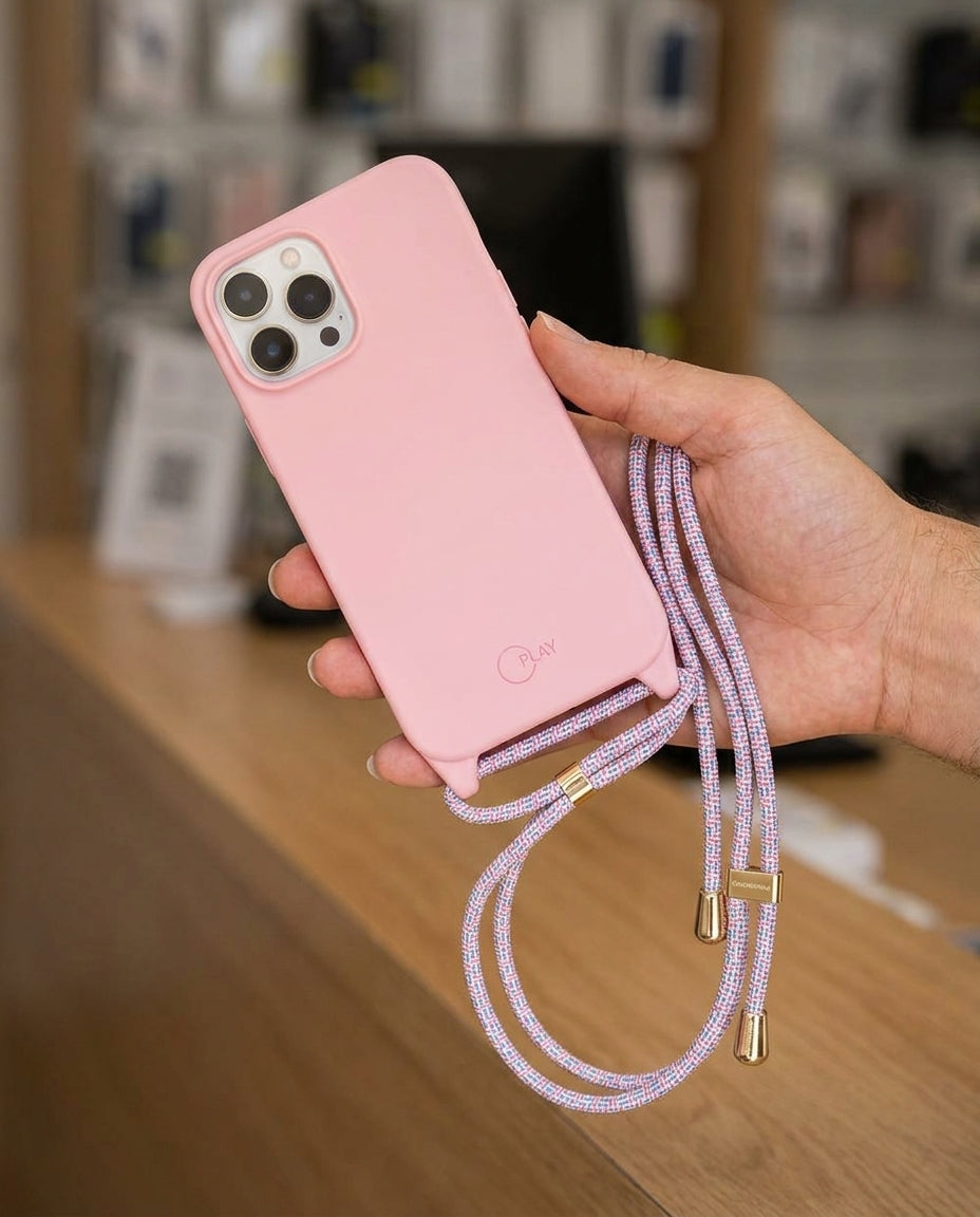 Estuche SwitchEasy Play iPhone 12 Pro Max con Strap Color Rosado