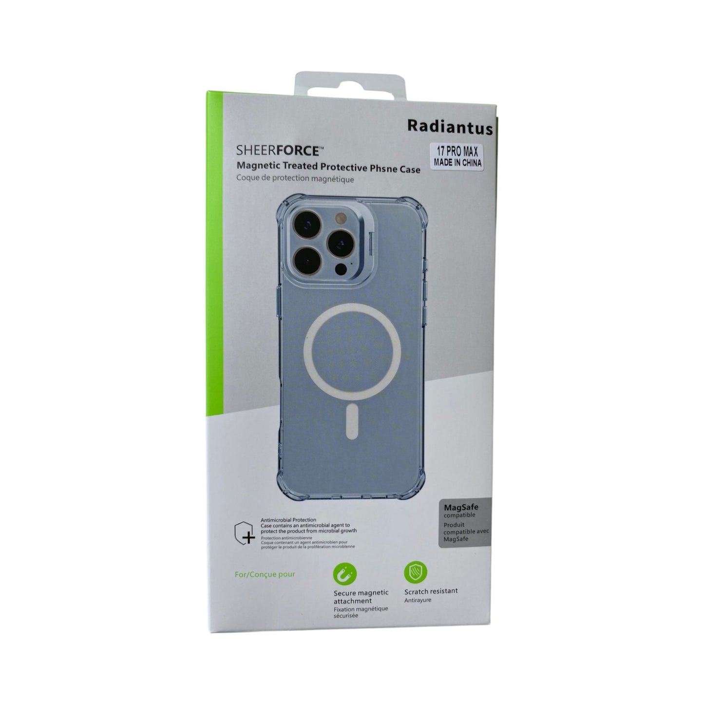 Estuche SheerForce con magsafe Iphone 17 pro max bracket color transparente