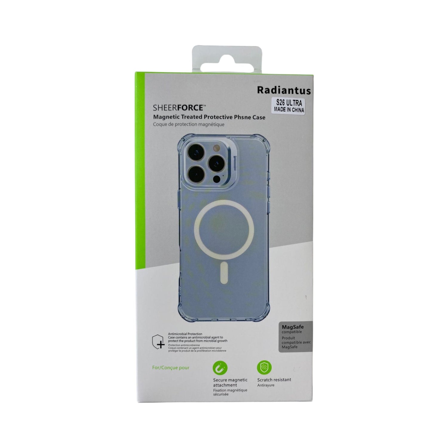 Estuche SheerForce con magsafe Samsung S26 ultra bracket color transparente