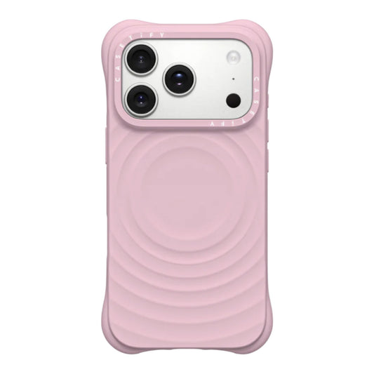 Estuche CASETiFY MagSafe Ripple para iPhone 17 Pro Max - rosado
