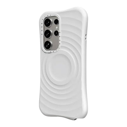 Estuche CASETiFY MagSafe Ripple para Samsung s25 ultra - blanco