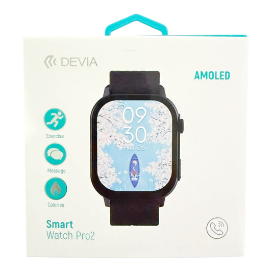 Devia Smart Watch Pro 2 - Negro | TOP MOVIL Guatemala