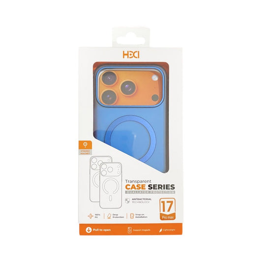 Estuche HDCI Dual Layer Antimicrobial Mate 10 Metros iPhone 18 Pro Max/17 Pro Max color Azul