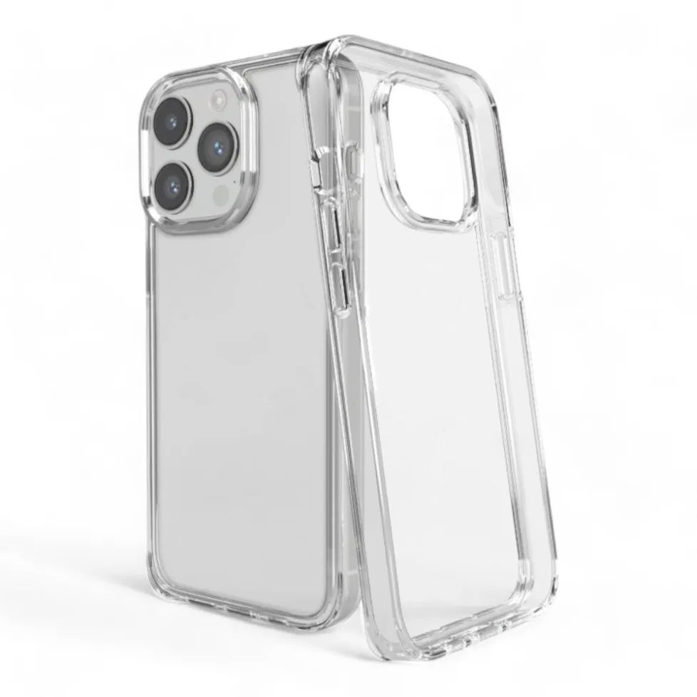 Estuche el rey boton iphone 15 pro max botones gris color transparente