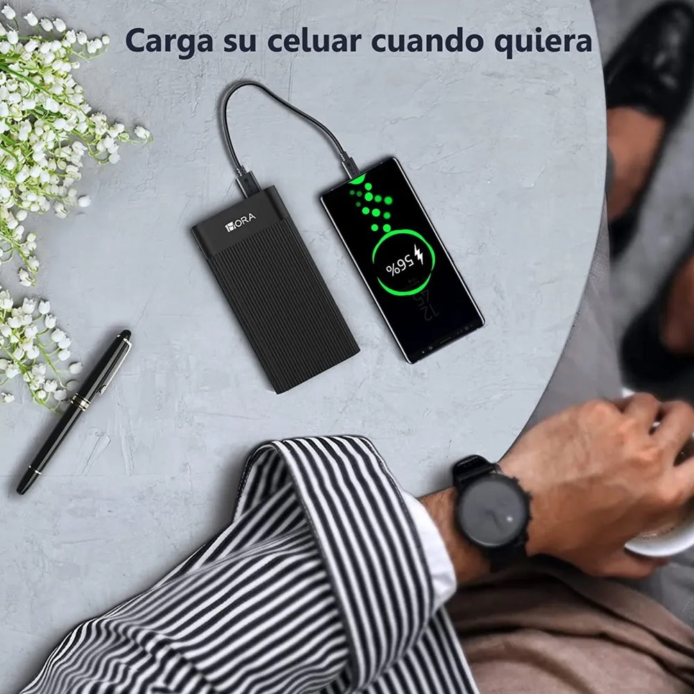 Batería Carga Rápida 20000mAh GAR117 - Negro - 0401600100020157