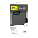Estuche otterbox defender con clip color negro / gris modelo  iphone 15 pro max