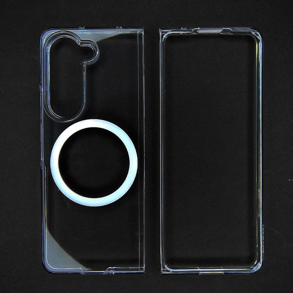 Estuche magsafe spigen hard case samsung z fold 5 color transparente