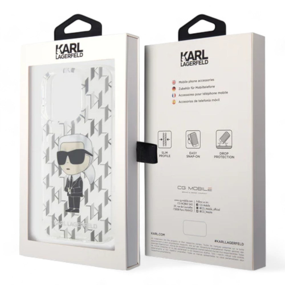 Estuche Karl Lagerfeld Hard Case iPhone 15 Pro - Transparente - 0704505900150215