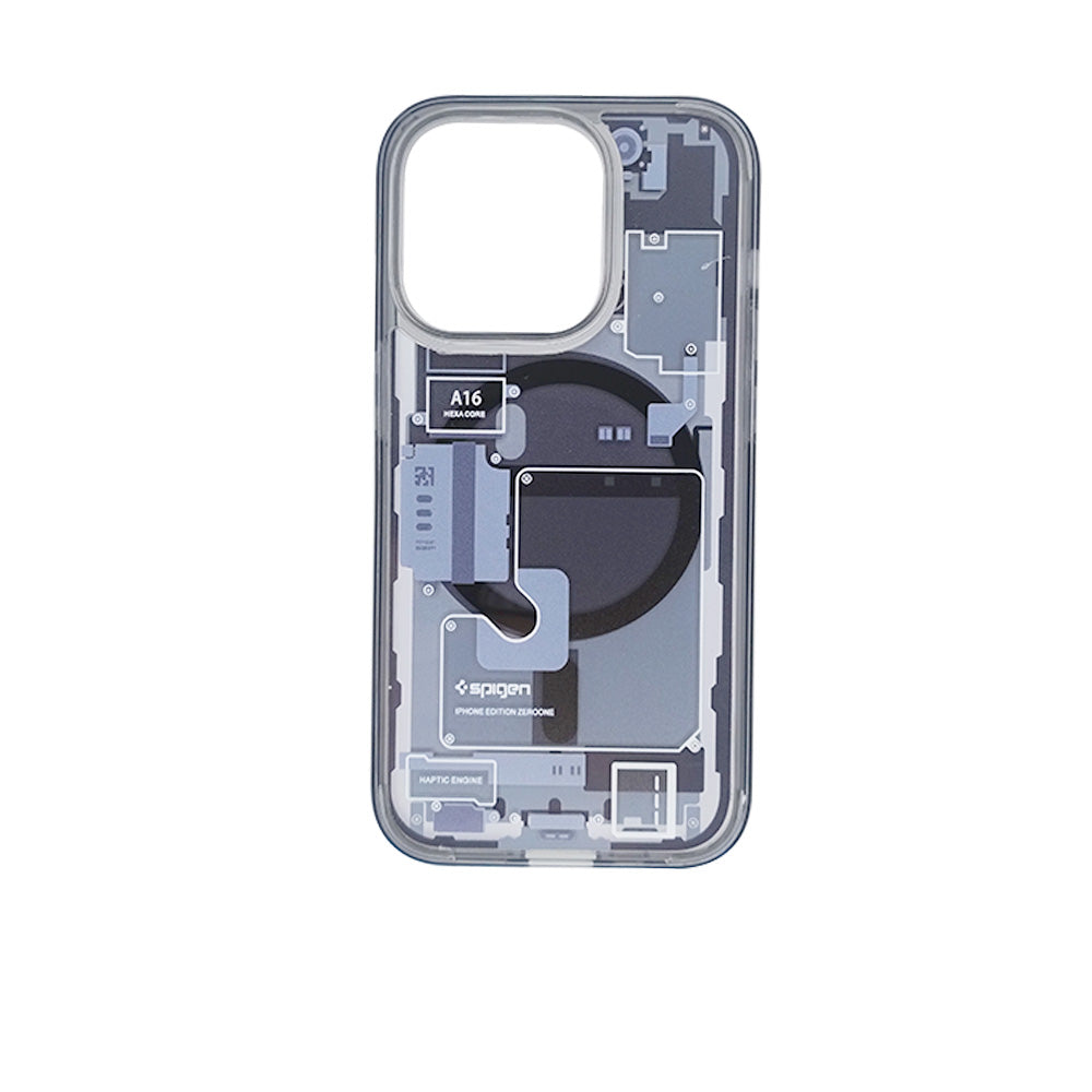 Estuche Spigen Hybrid Ultra Zero One para iPhone 14 Pro - Negro - 0704903500540157