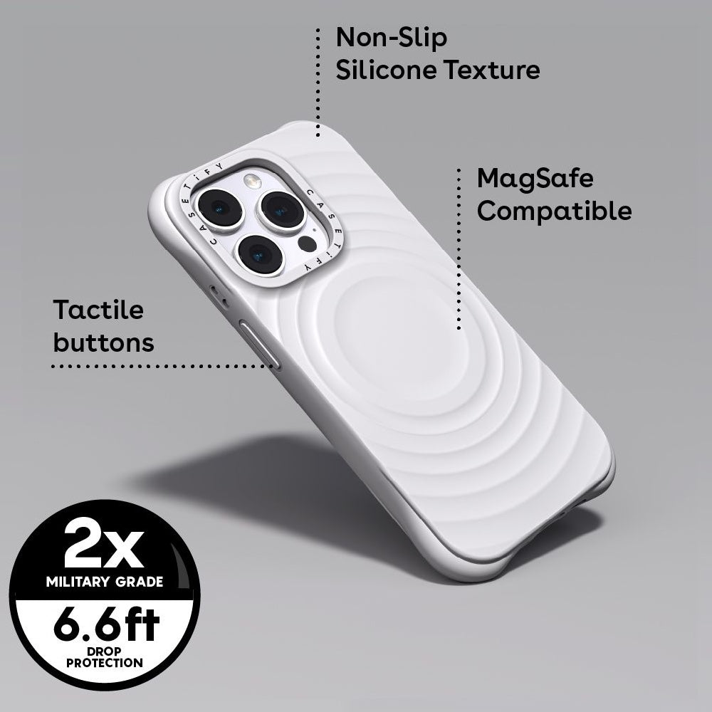 Estuche CASETiFY MagSafe Ripple para iPhone 16 Pro Max - Negro - 0706205600310157