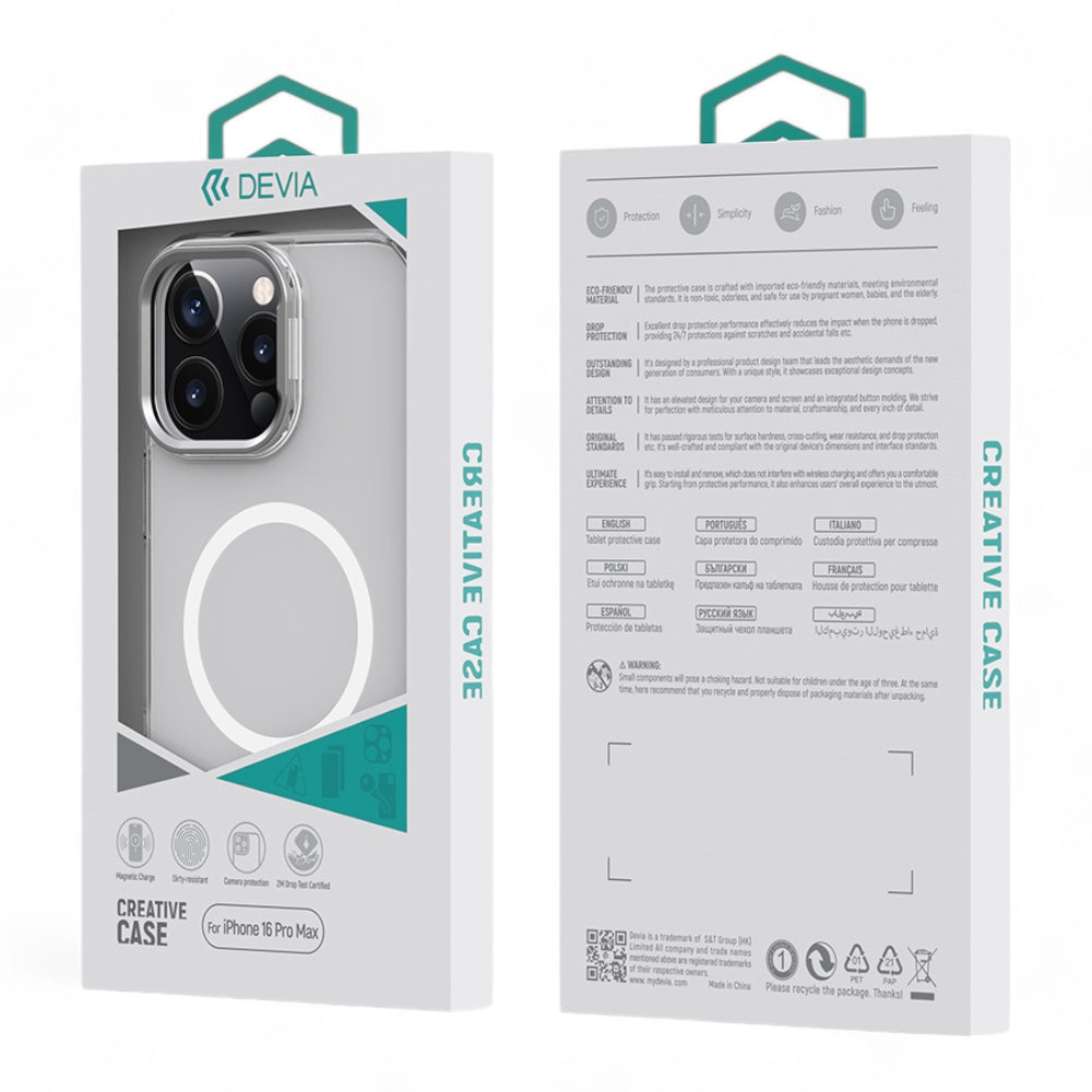 Estuche Devia MagSafe iPhone 16 - Snow Crystal - 0706205700030215