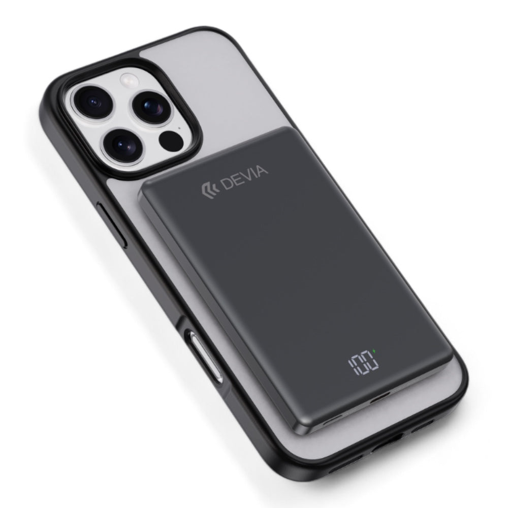 Estuche Devia MagSafe iPhone 16 Plus - Delight Series Negro - 0706205700220157