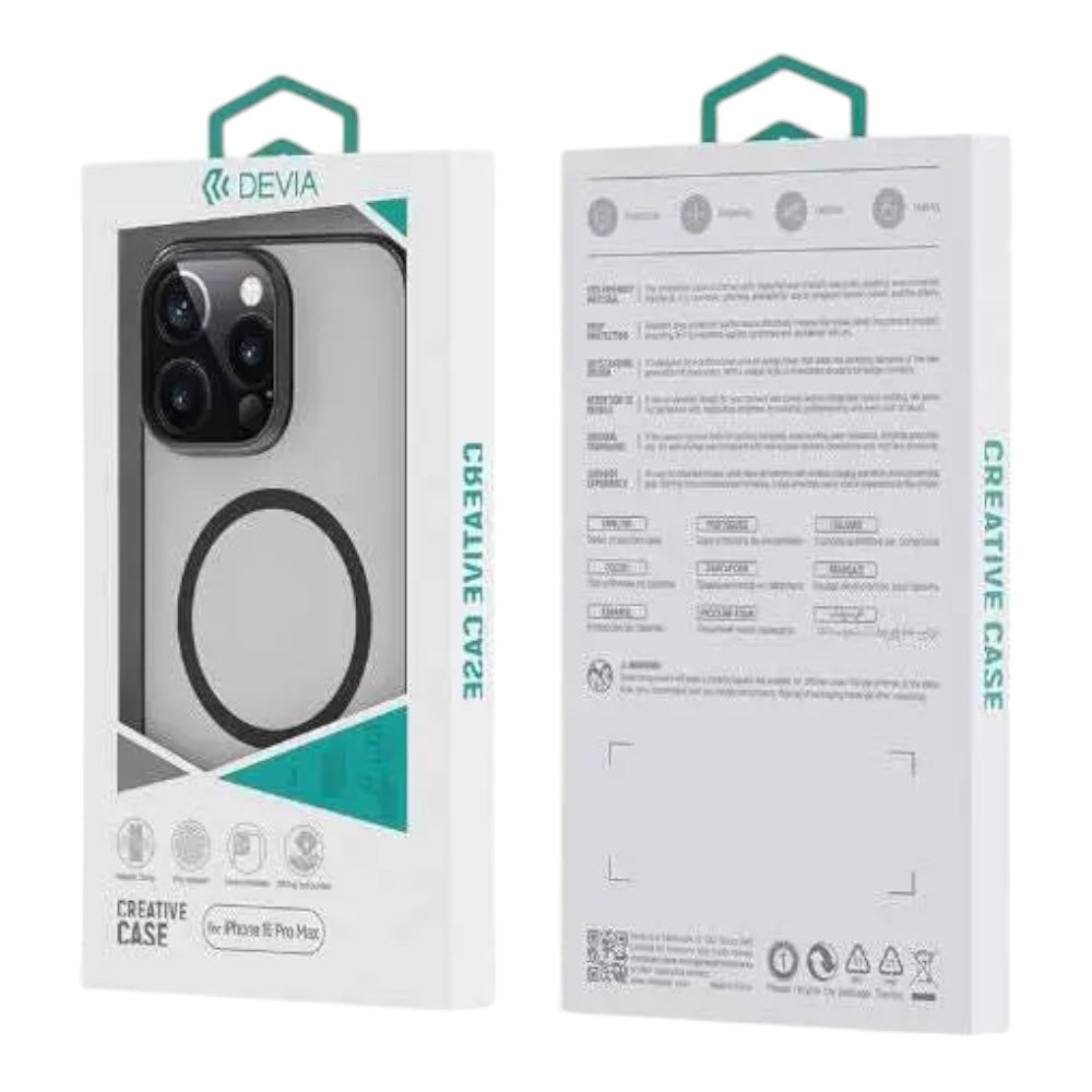 Estuche Devia MagSafe iPhone 16 Pro Glimmer - Gris - 0706205700420088