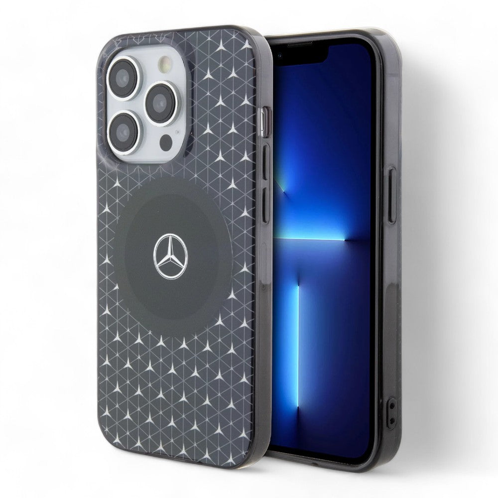 Estuche Mercedes-Benz MagSafe iPhone 15 - Negro - 0706206100060157