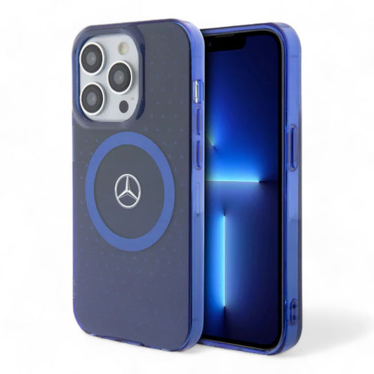 Estuche Mercedes-Benz MagSafe iPhone 15 Pro Azul - 0706206100090012
