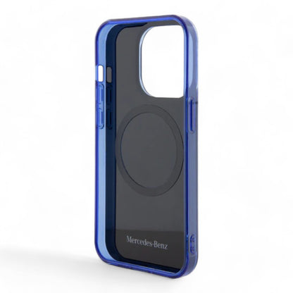 Estuche Mercedes-Benz MagSafe iPhone 15 Pro Azul - 0706206100090012
