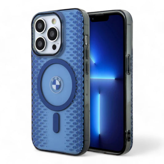 Estuche BMW MagSafe para iPhone 15 Pro - Azul - 0706206300070012