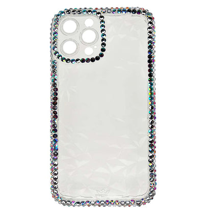 Estuche El Rey Marco iPhone 12 Pro Max - Diamantes Transparente - 0706401100480215
