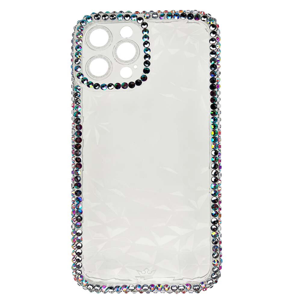 Estuche El Rey Marco Iphone 13 Pro Max Diamantes Color Transparente