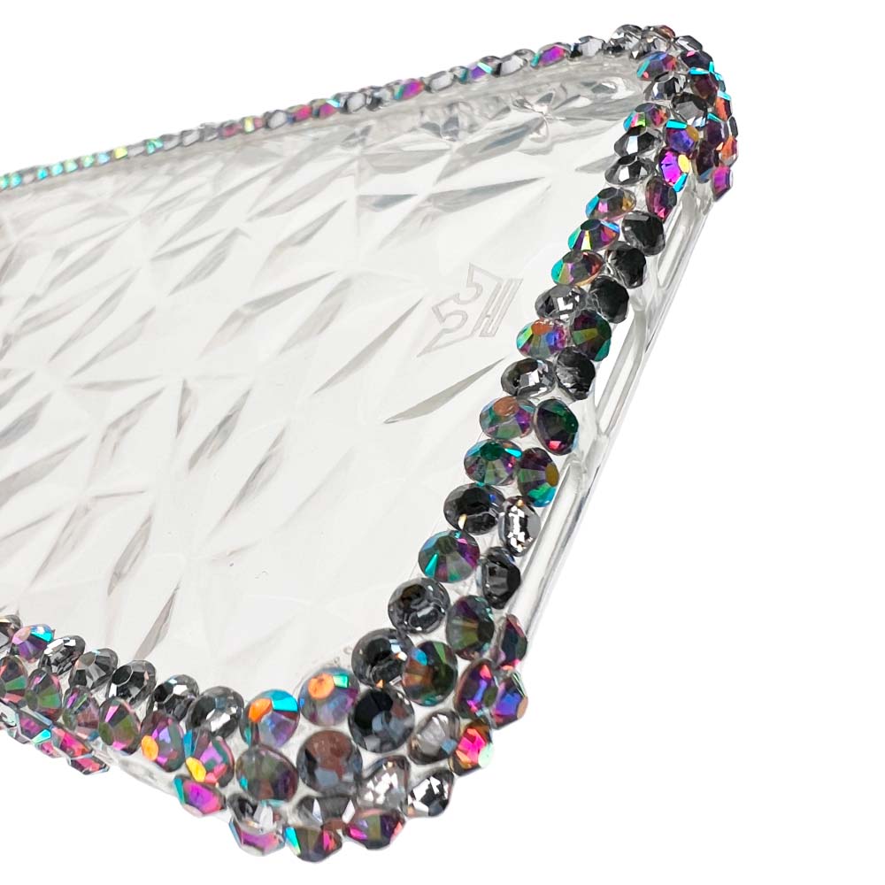 Estuche el rey marco iphone 14 pro max diamantes color transparente