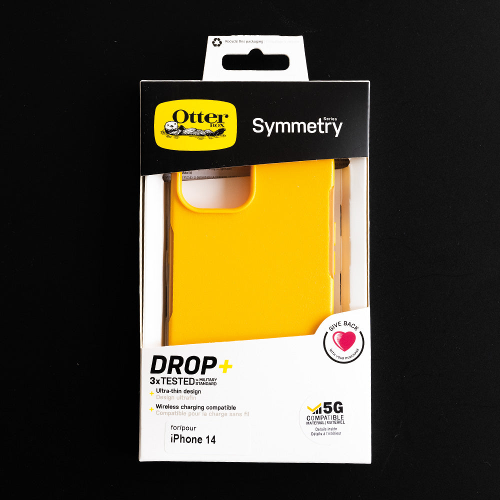 Estuche OtterBox Symmetry para iPhone 14 - Amarillo - 0710002800170002
