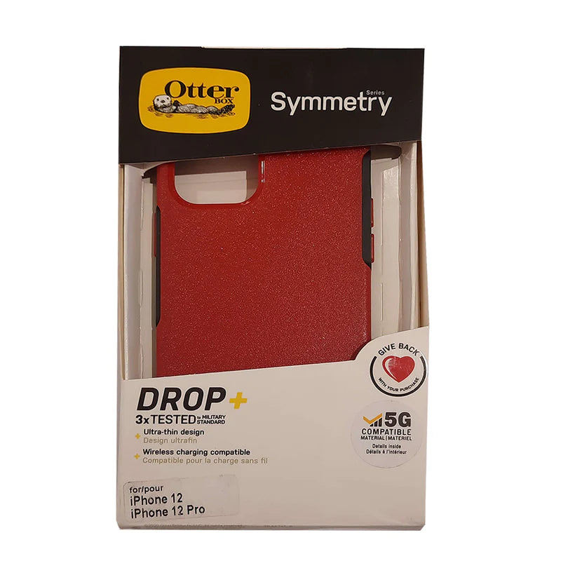 estuche clasico otterbox symmetry apple iphone 12 pro color rojo