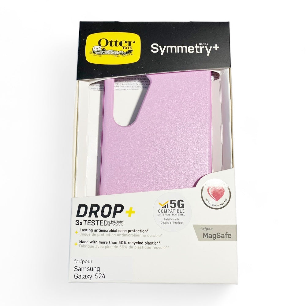 Estuche OtterBox Symmetry MagSafe Samsung S24 - Rosado - 0710002800320198