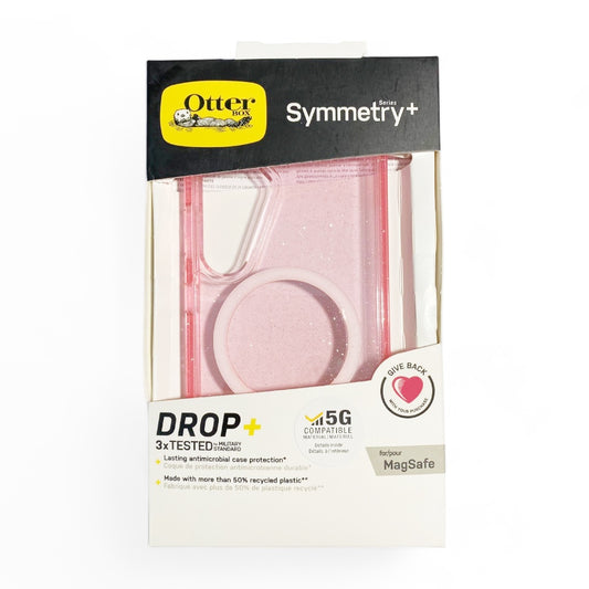 Estuche Otterbox Symmetry MagSafe para Samsung S24 - Transparente/Rosado - 0710002800360228