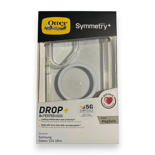 Estuche OtterBox Symmetry MagSafe Samsung S23 Ultra - Transparente/Negro - 0710002800410226